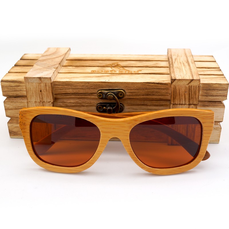 drewniane okulary