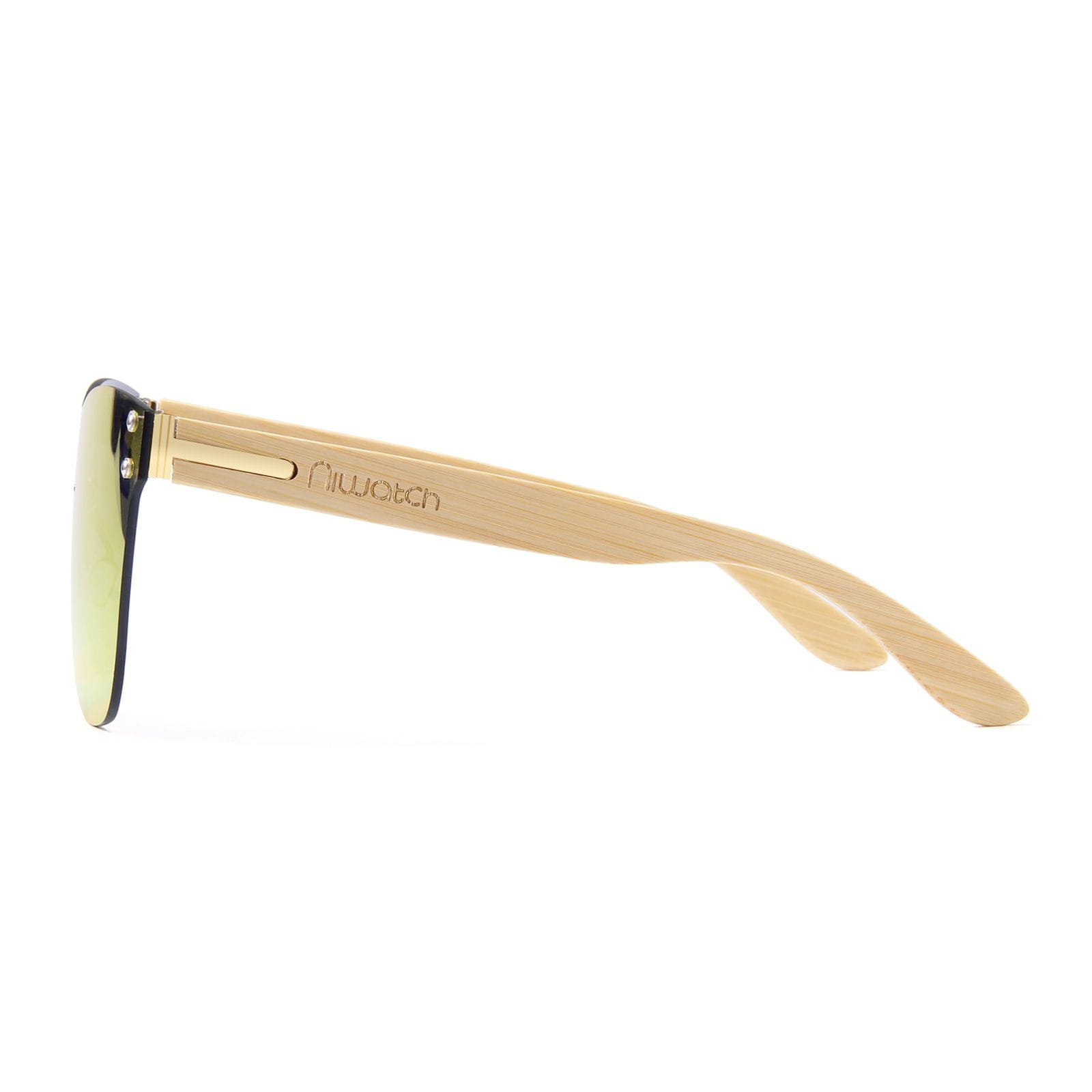 Drewniane okulary przeciwsłoneczne Niwatch Pavo Orange