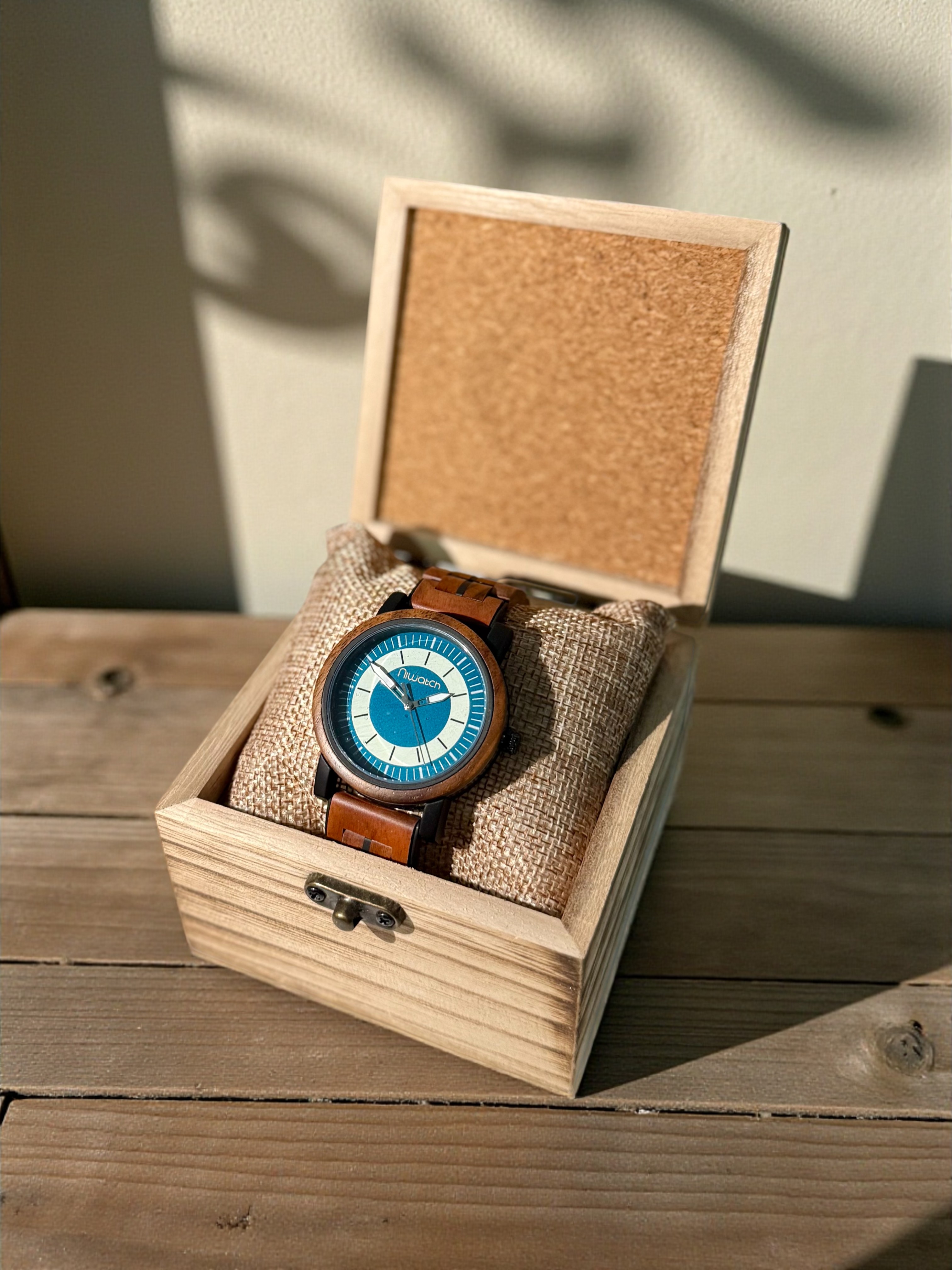 Zegarek drewniany Niwatch - BOSMAN - ZEBRAWOOD 